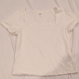 GAP Women's Cream Short Sleeve Top